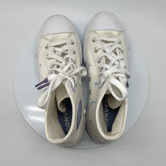 Converse Sneakers Womens 7.5 Chuck Taylor Crystal Celestial Platform A02895C - Picture 5 of 11